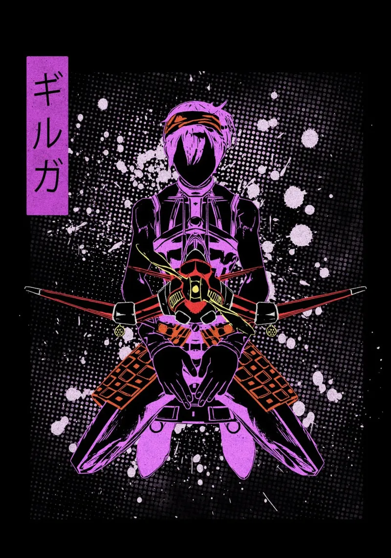 Narancia Ghirga jojo pellicola backlit da Neonartstudio
