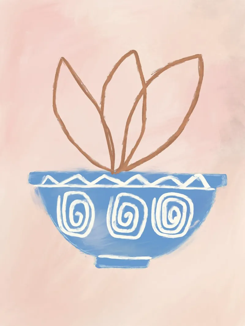 Vie Simple No 114 tela con Cornice a cassetta da treechild