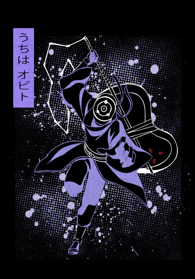 Obito Uchiha backlit folie van Neonartstudio