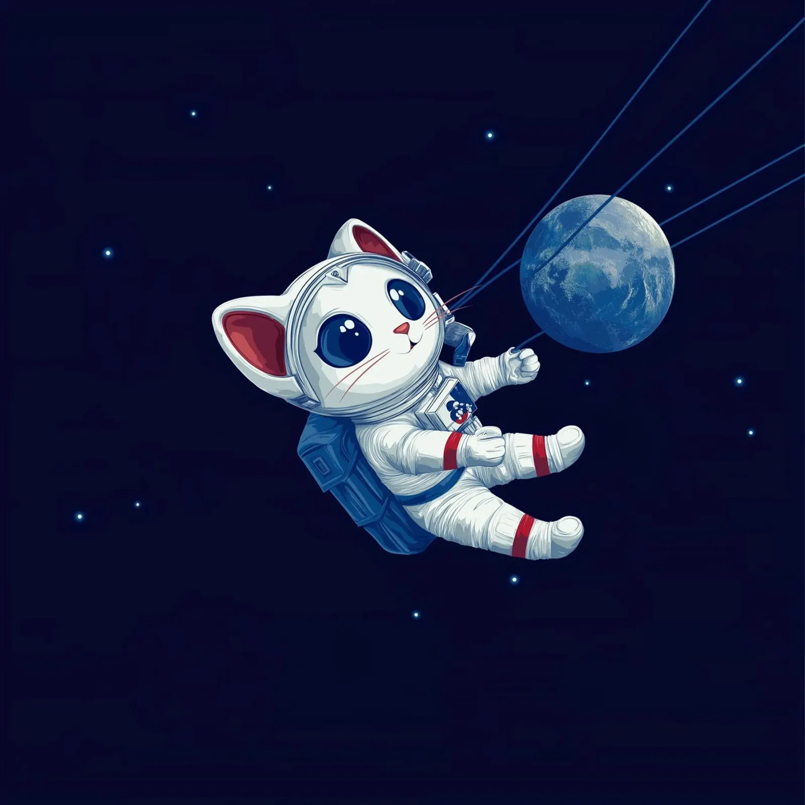 Cat in the space pellicola backlit da Motivate-Today