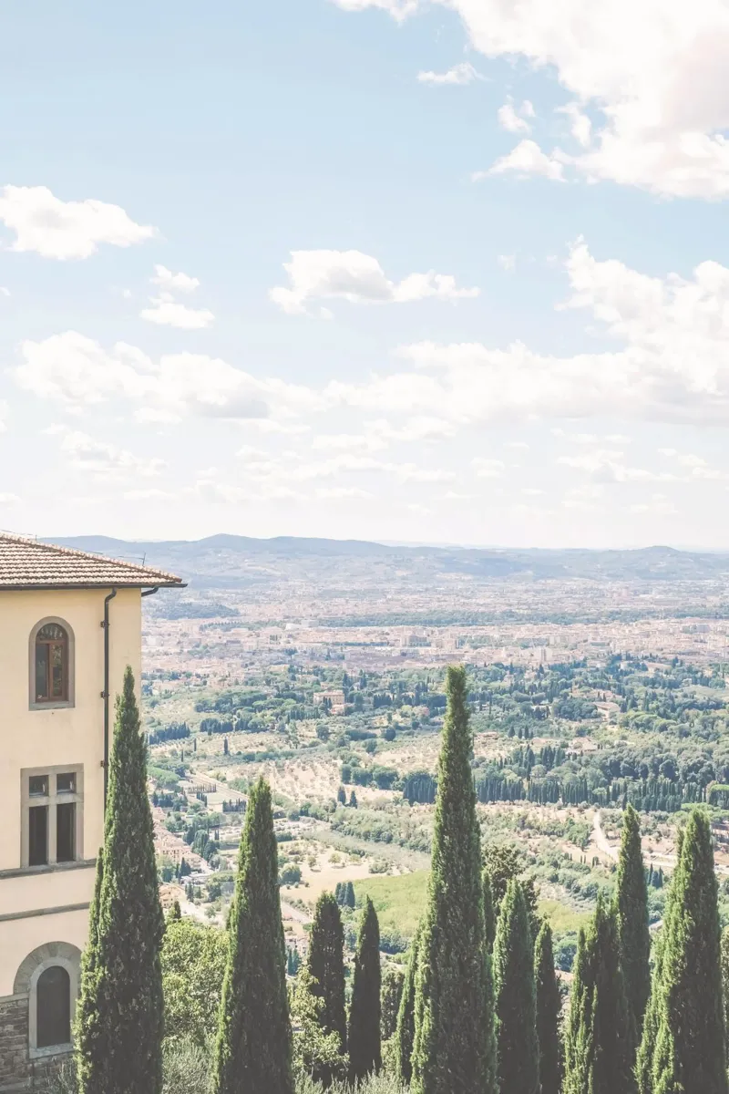 Florence, Italie I Vue skyline sur la campagne de Toscane hahnemühle de Julie Travel Photography