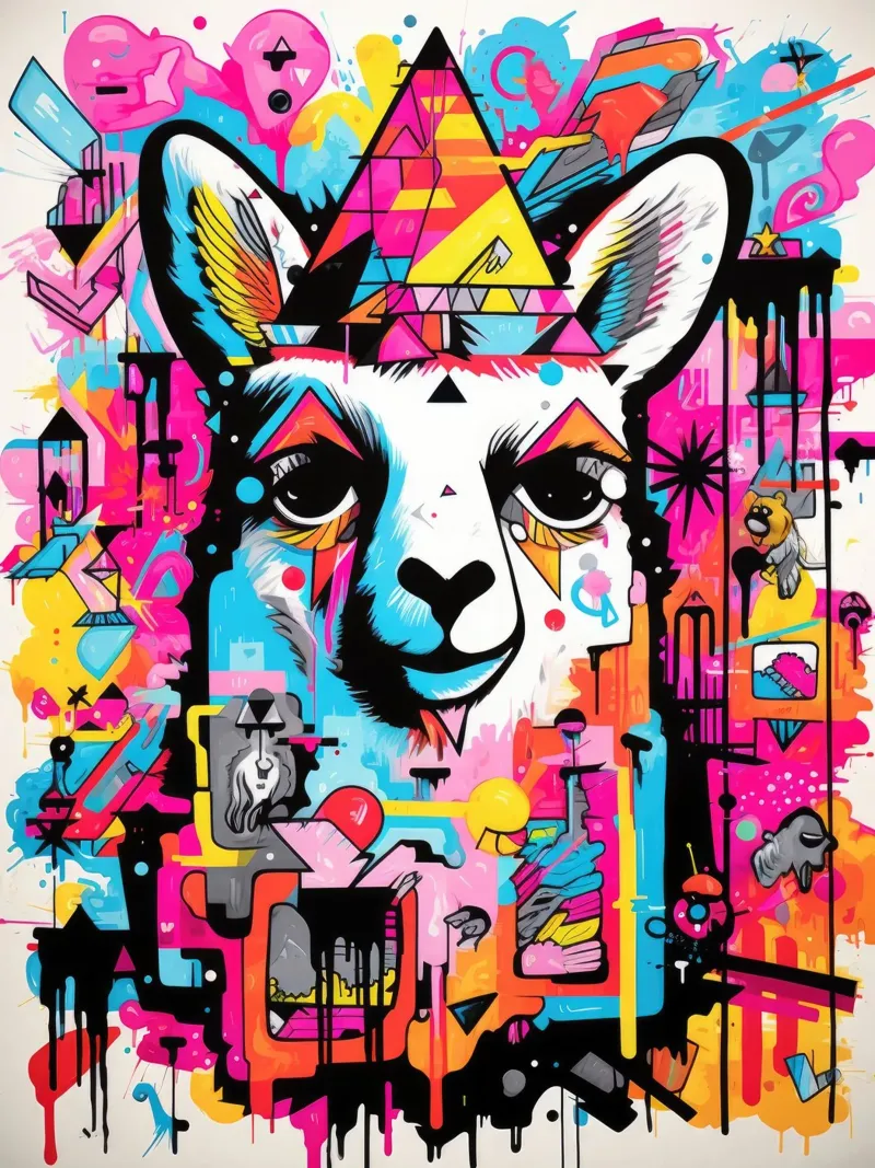animali graffiti pellicola backlit da Art Digital Visuel