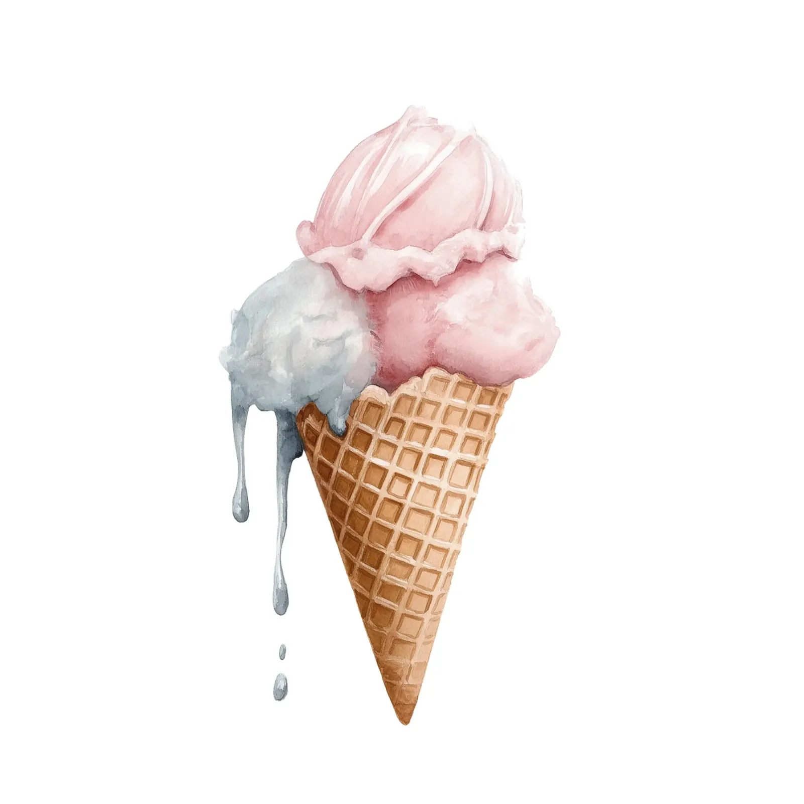 Melting Ice Cream canvas by Motivate-Today