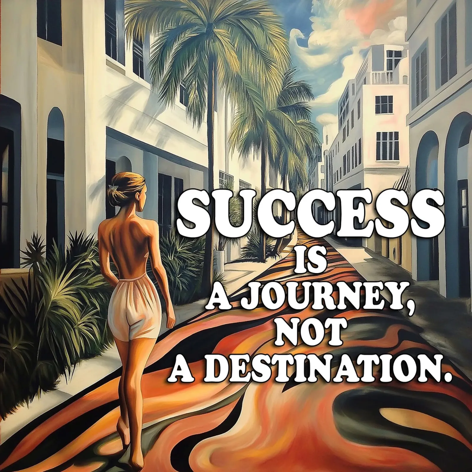 Enjoy the path canvas by Motivate-Today