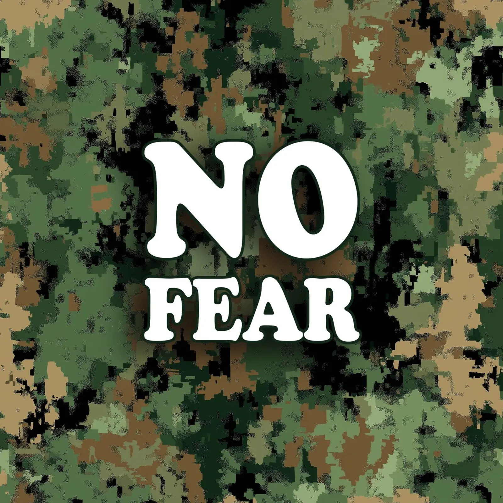 Camuflaje intrépido metacrilato de Motivate-Today