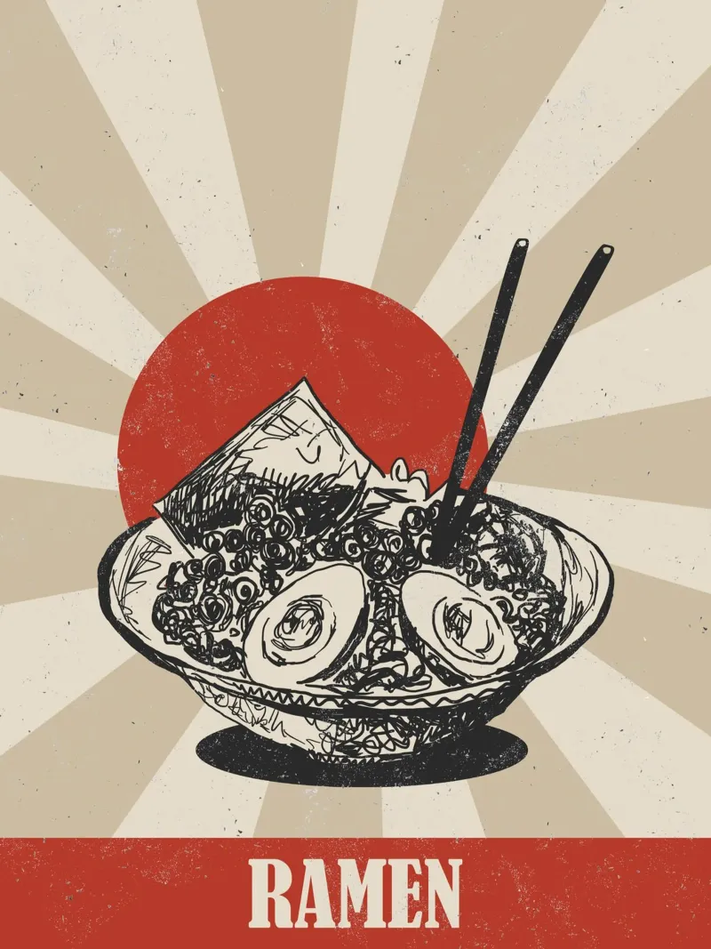 Ramen pellicola backlit da Indigo Rain