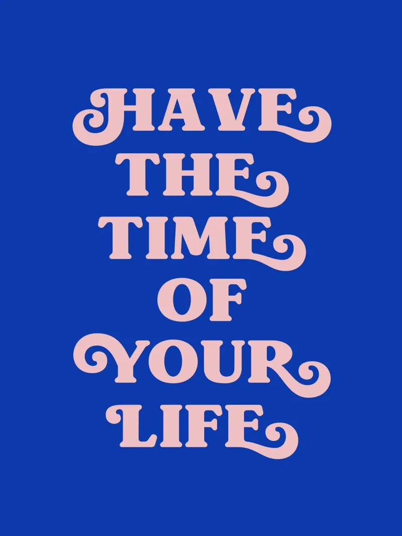 Have the time of your life (blue tone) hahnemühle by Paigaam Studio