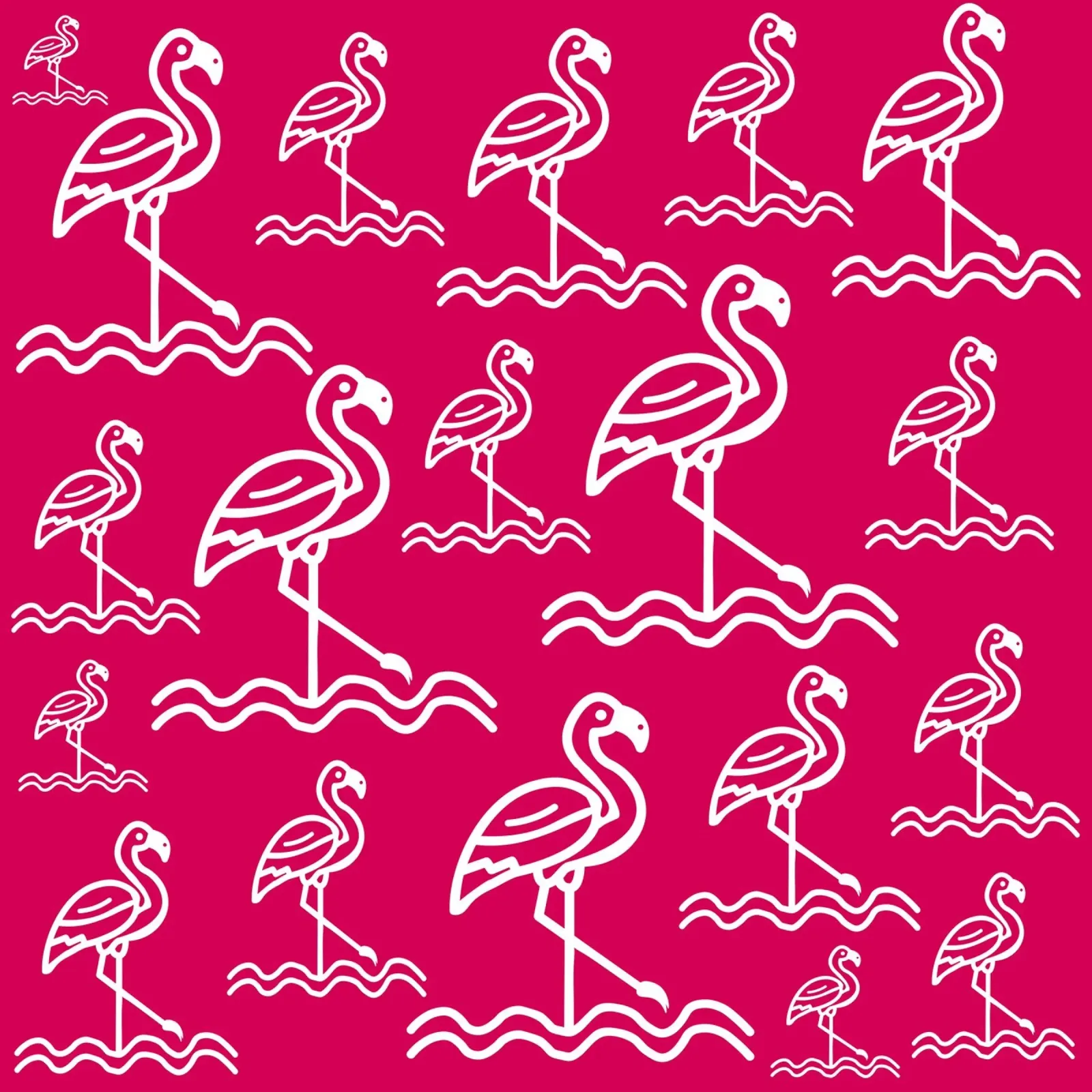 Pink flamingos pattern pellicola backlit da baobabprintstore