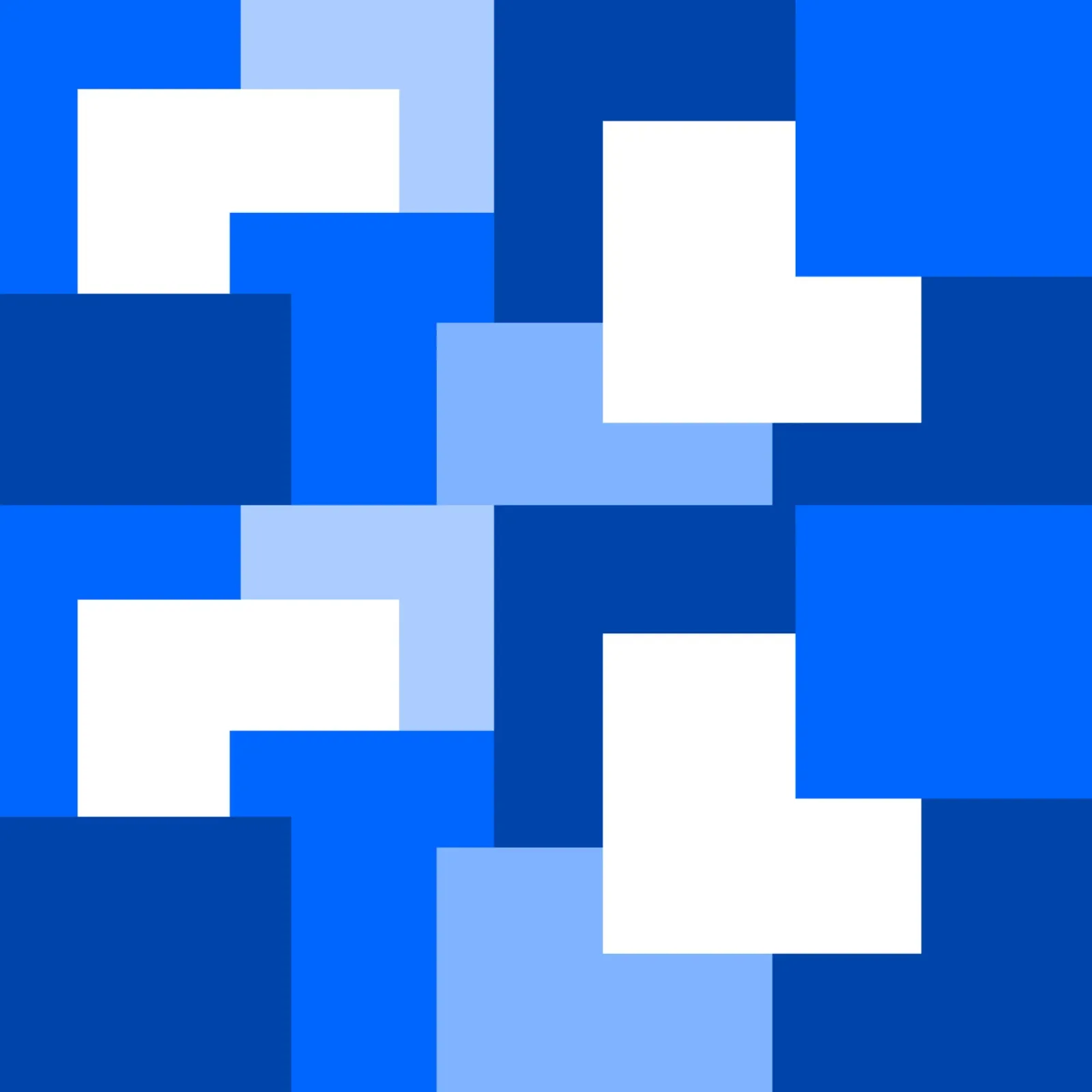 Blue square tiles pellicola backlit da baobabprintstore