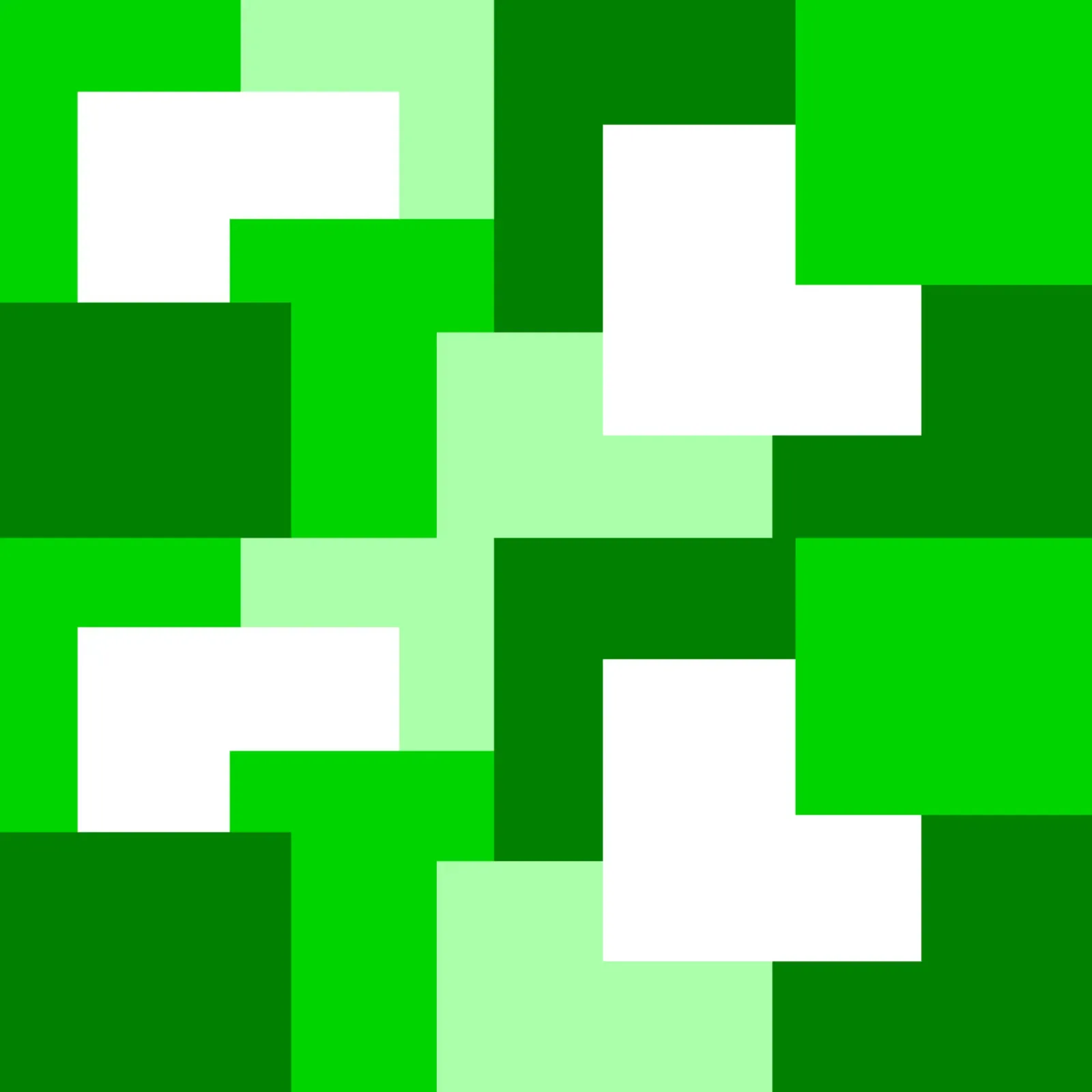 Green square tiles pellicola backlit da baobabprintstore