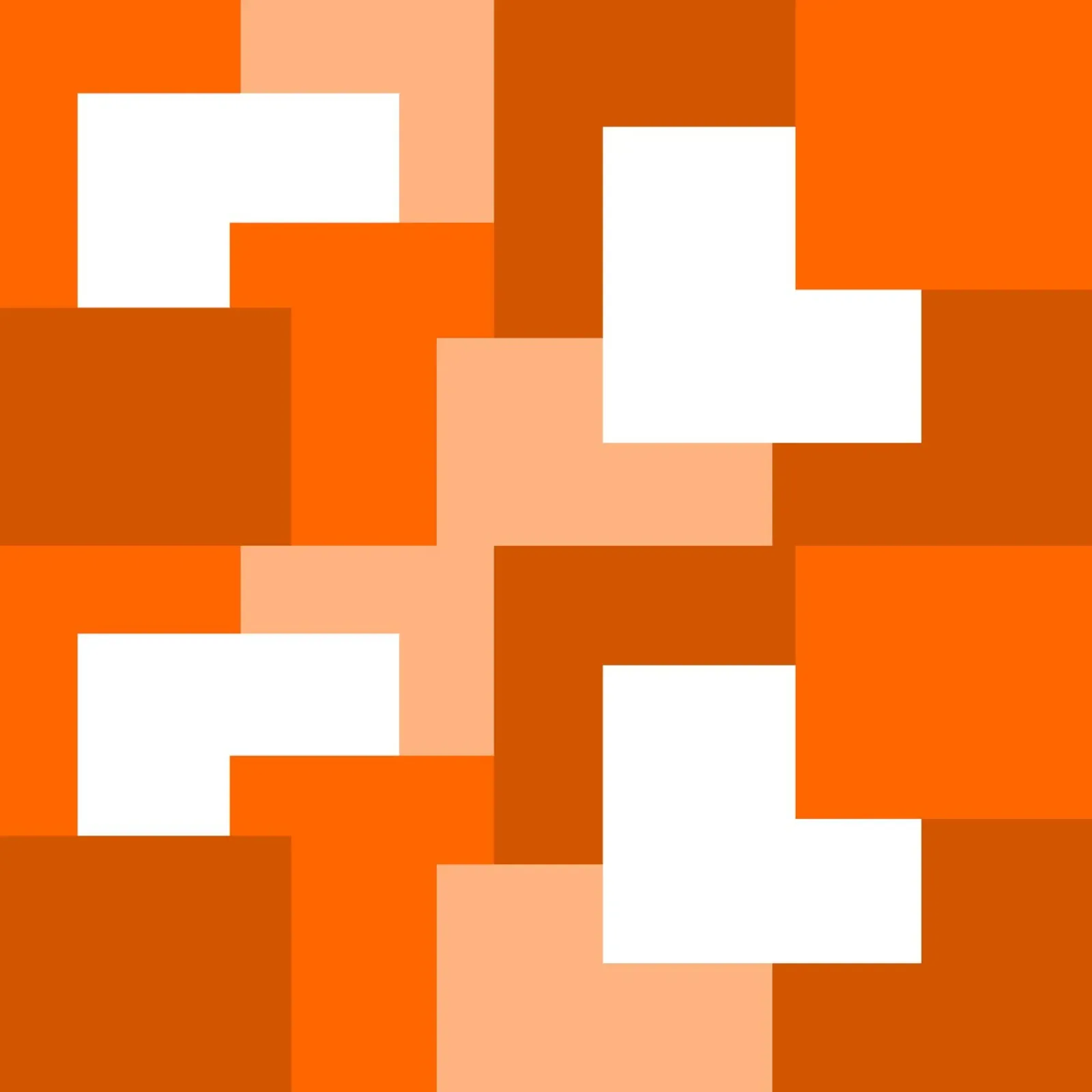 Orange square tiles pellicola backlit da baobabprintstore