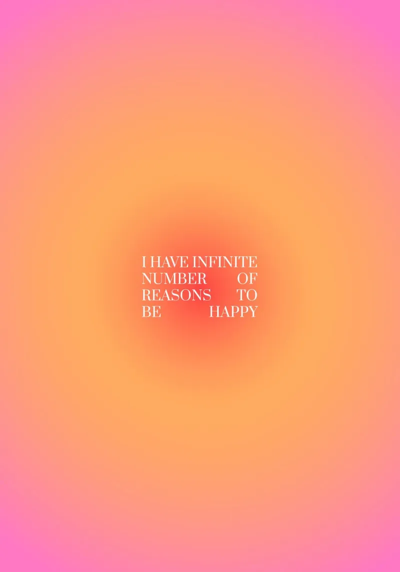 I have infinite number of reasons to be happy quote canvas by Paigaam Studio