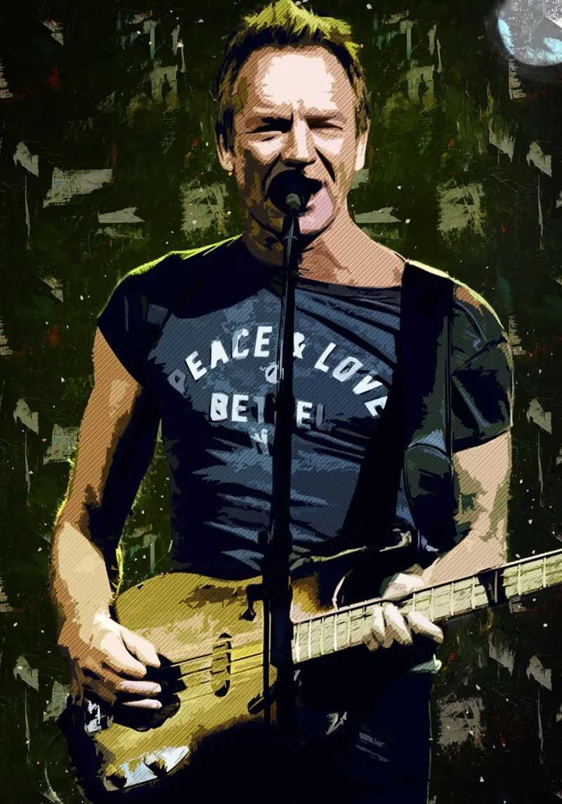 Art of Sting canvas by neonartroom