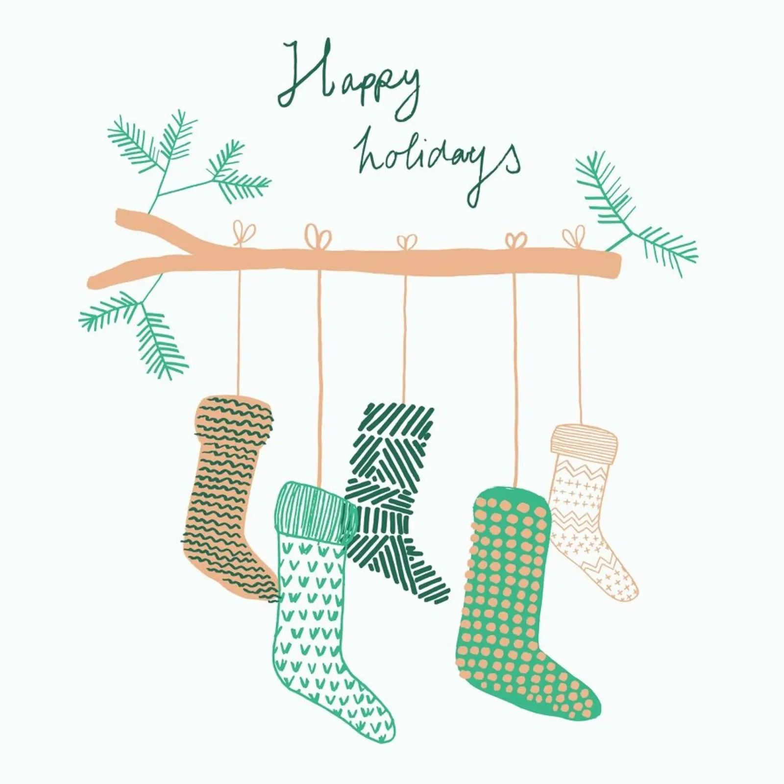 Xmas Happy Holidays 2 acrylic glass by BlauMaschine