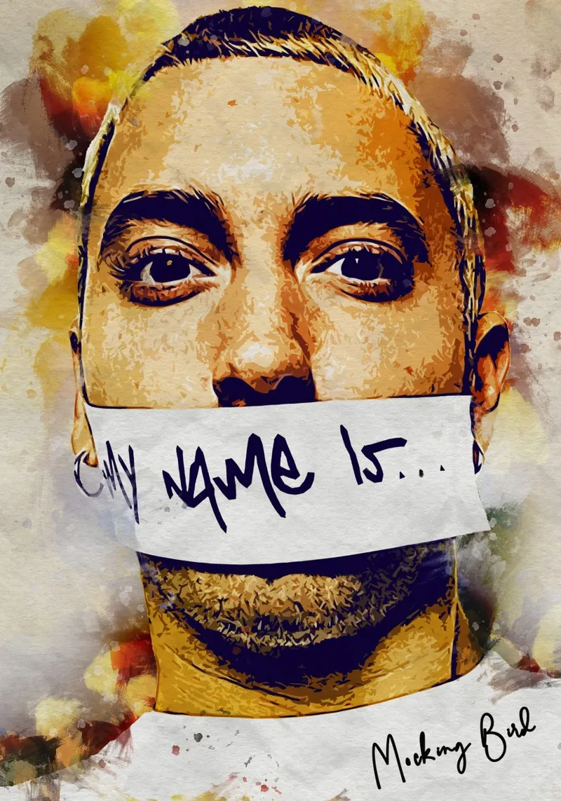 My Name Is canvas by neonartroom