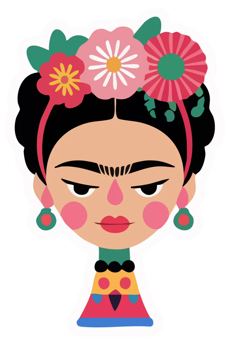 Frida Kahlo Illustration poster da Hey Vincent