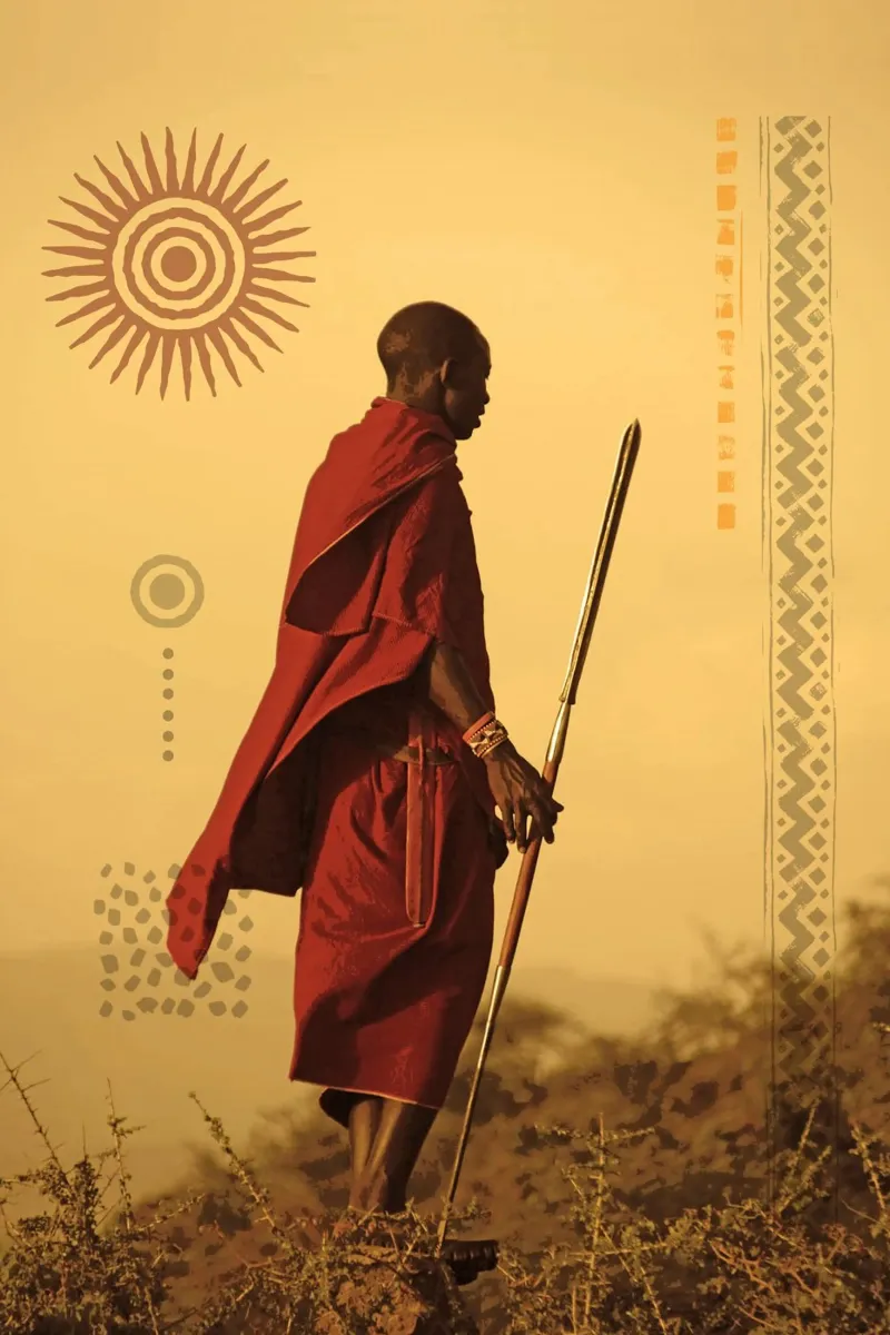 Masai Red Sol pellicola backlit da ArtColorCreation