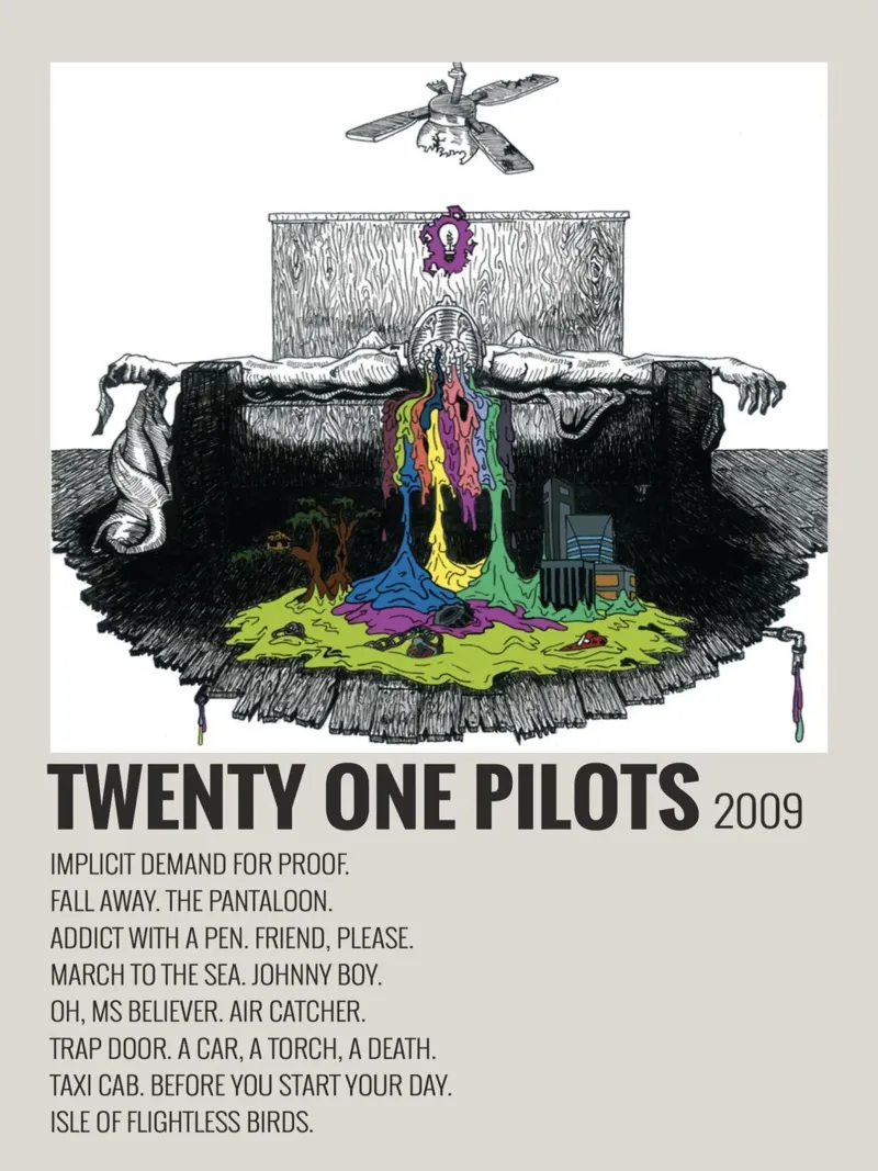 TWENTY ONE PILOTS 2009 pellicola backlit da SoundStudio