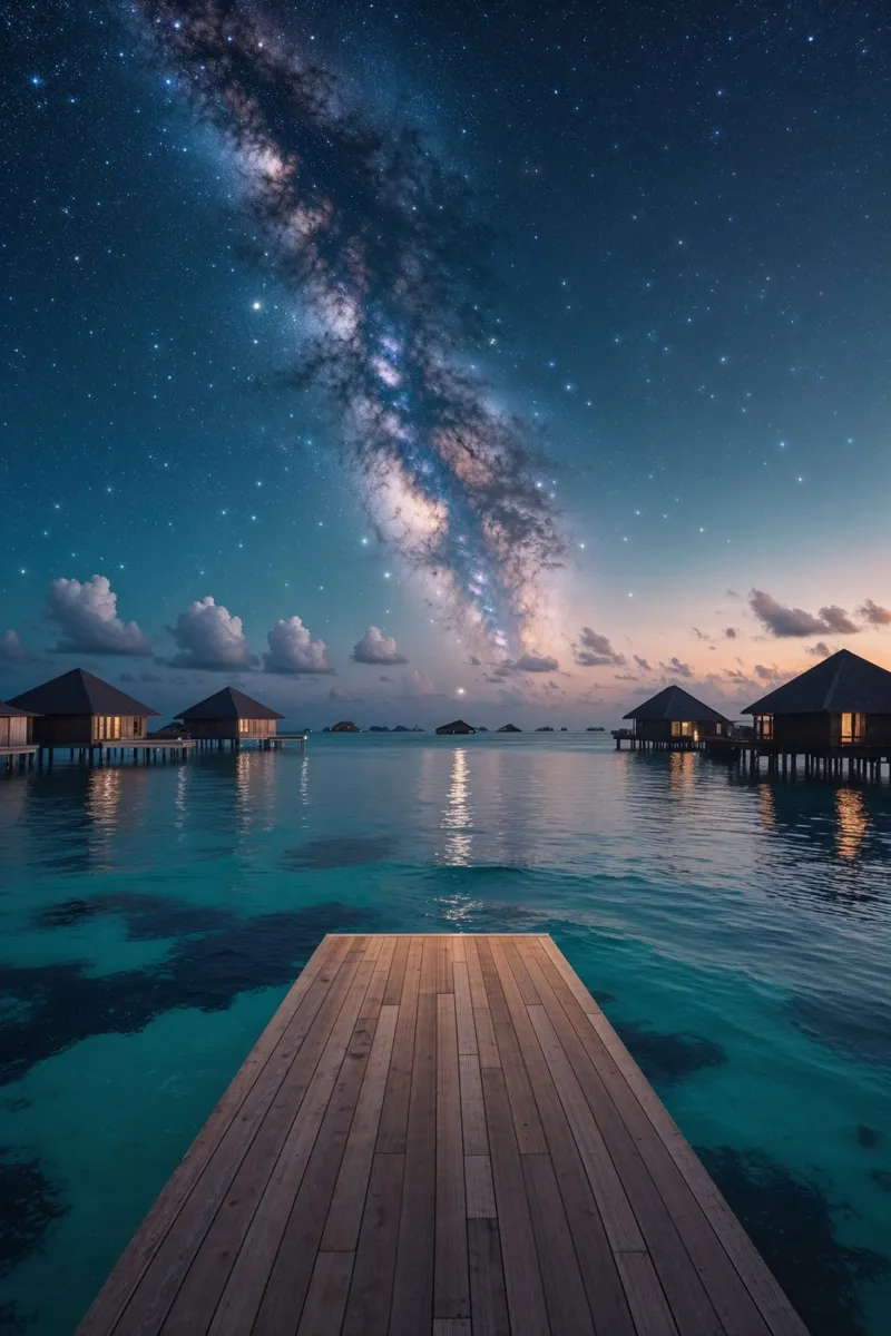 Starlit Dreams Over Crystal Waters poster da AlbertKlee