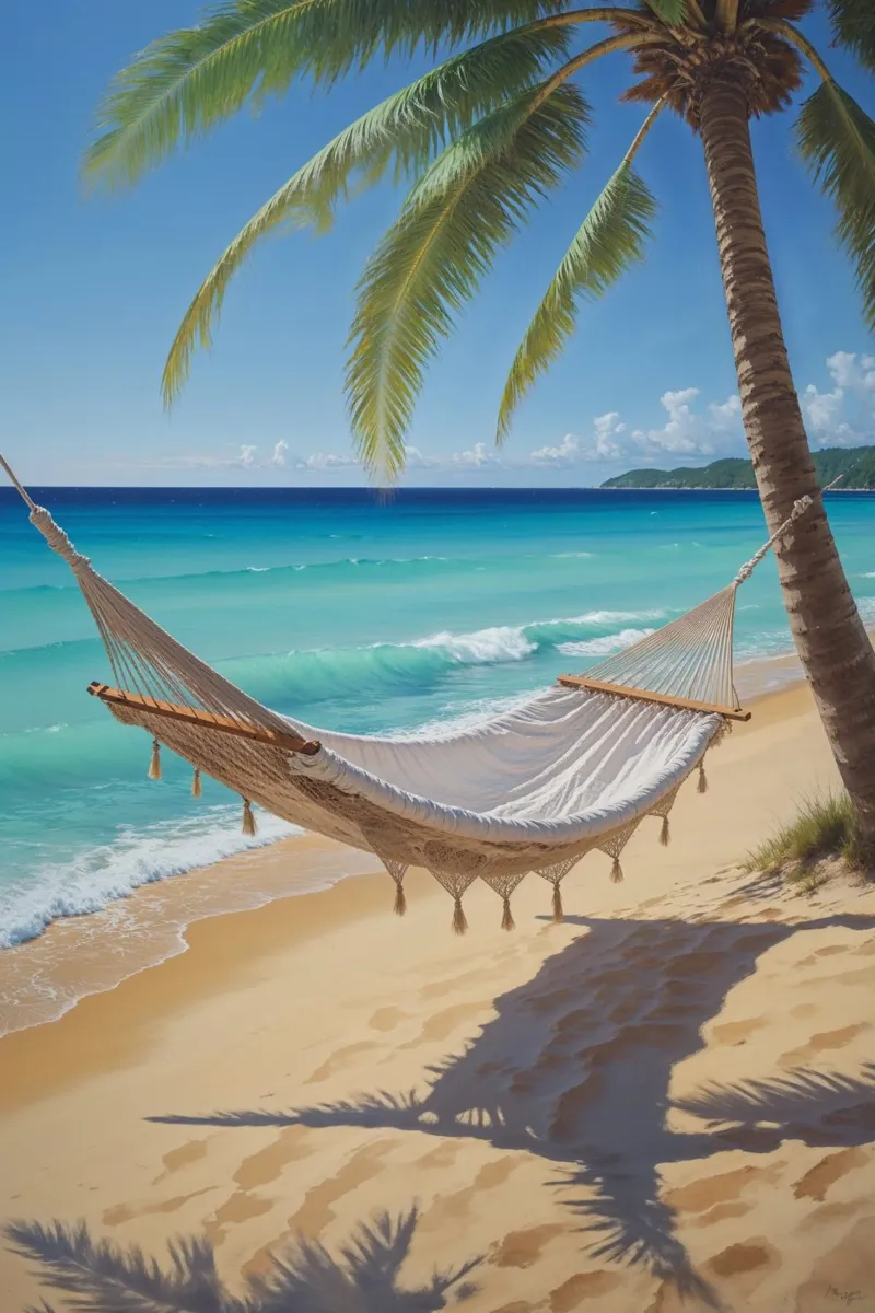 Tropical Hammock Bliss alu-dibond by AlbertKlee