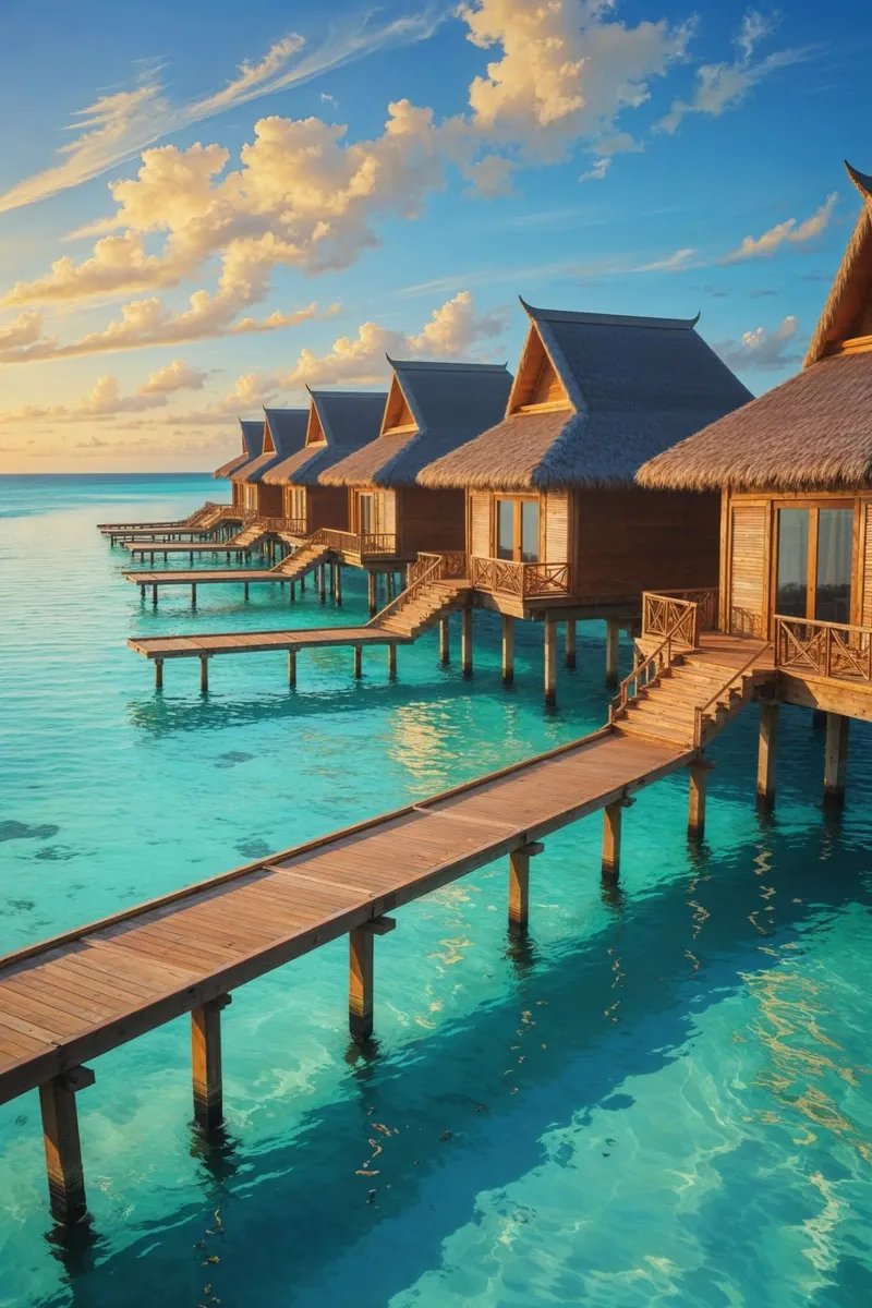 Tropical Sanctuary at Twilight alluminio dibond da AlbertKlee