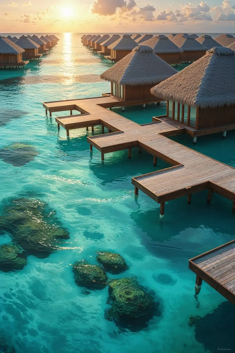 Sunlit Lagoon Haven alluminio dibond da AlbertKlee