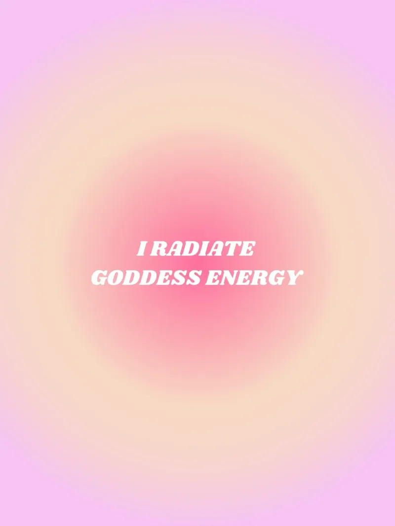 I radiate Goddess energy aura poster by Paigaam Studio