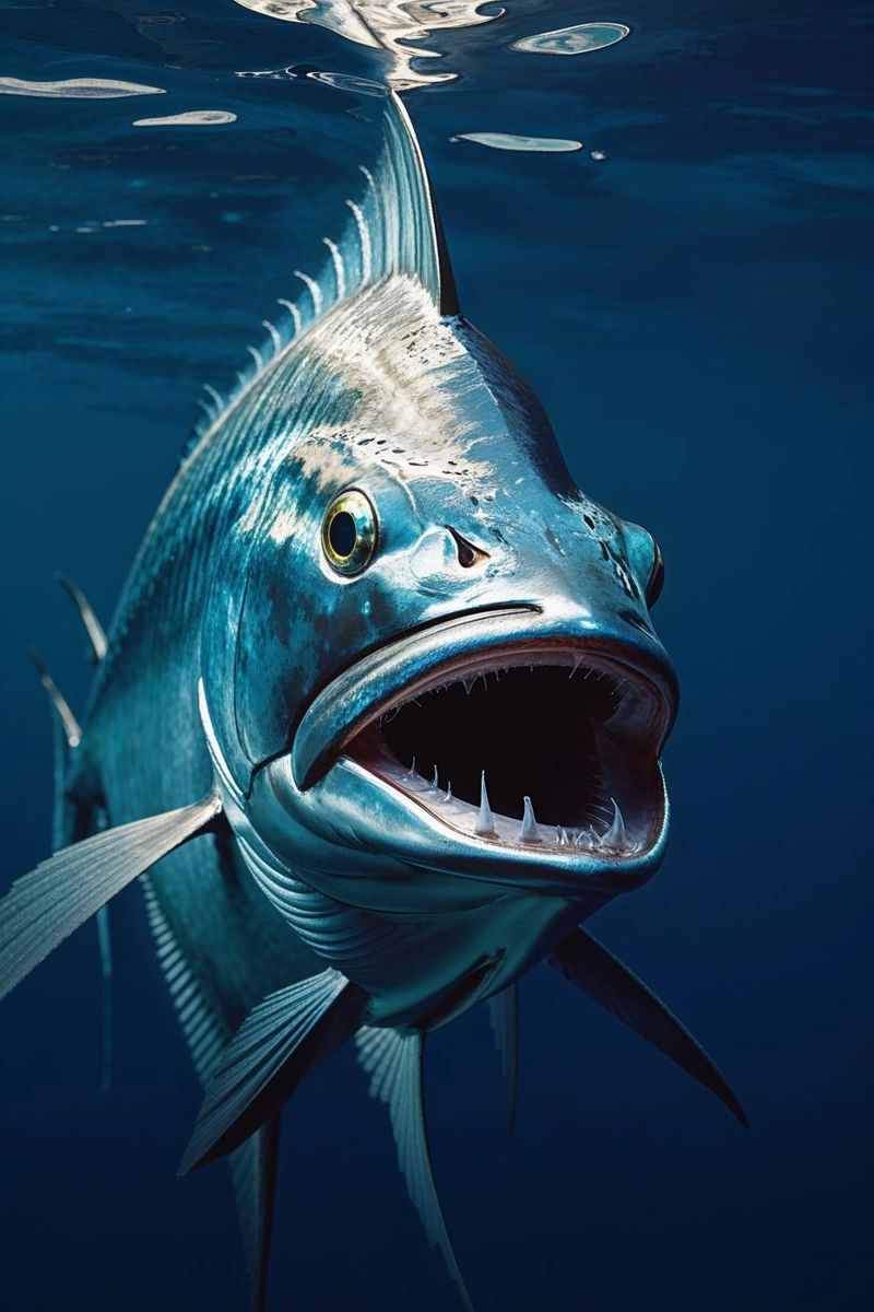Close-Up of Barracuda in Action poster da AlbertKlee