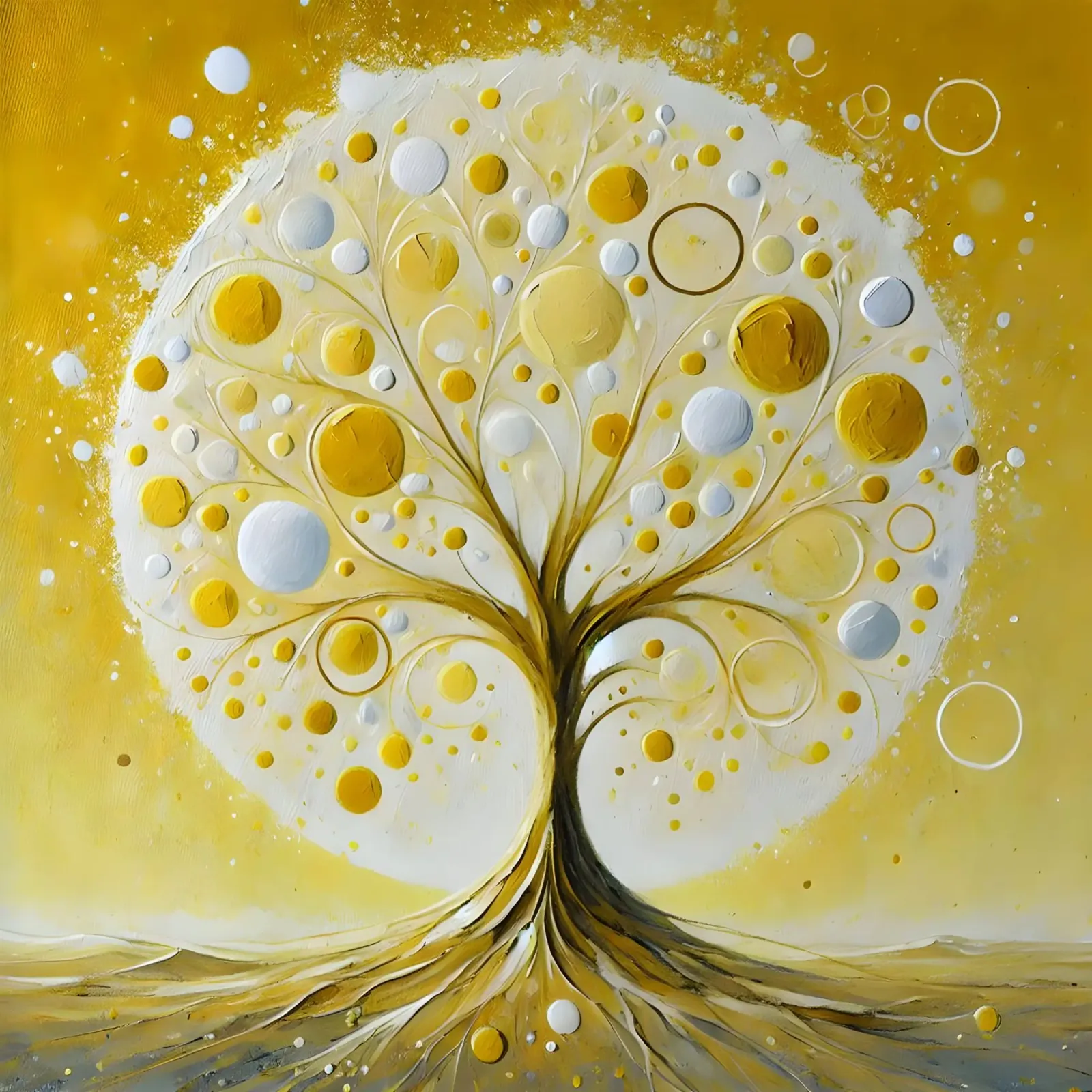 Albero giallo pellicola backlit da spiritual