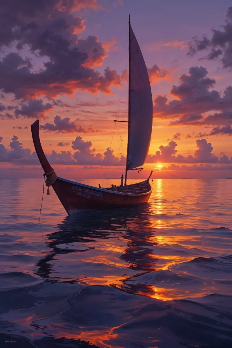 Sailing into the Sunset plexiglass da AlbertKlee