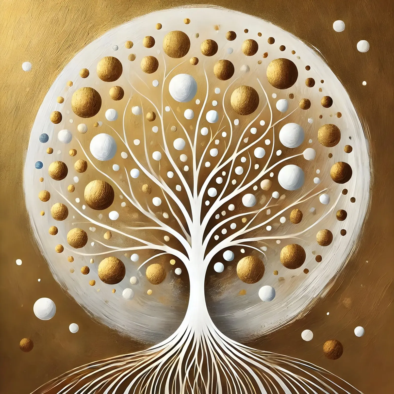Albero d'oro pellicola backlit da spiritual