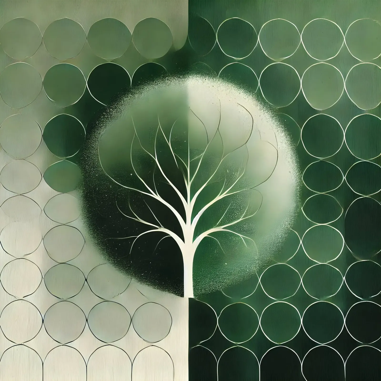 Verde albero pellicola backlit da spiritual