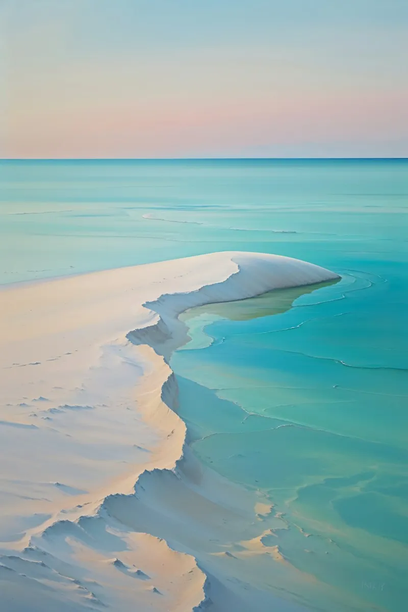 Flowing Sands and Turquoise Depths poster da AlbertKlee