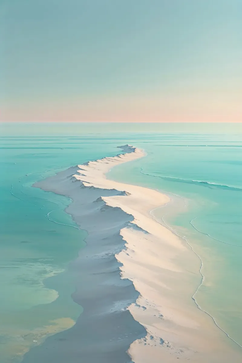 Endless Sandbanks in Serene Azure pannello forex da AlbertKlee