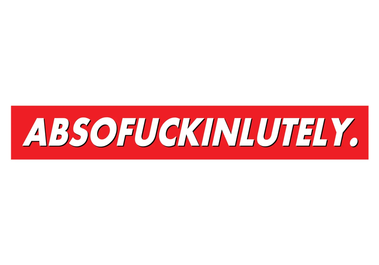 ABSOFUCKINLUTELY poster with aluminum frame by QuooodZ by MooodzArt
