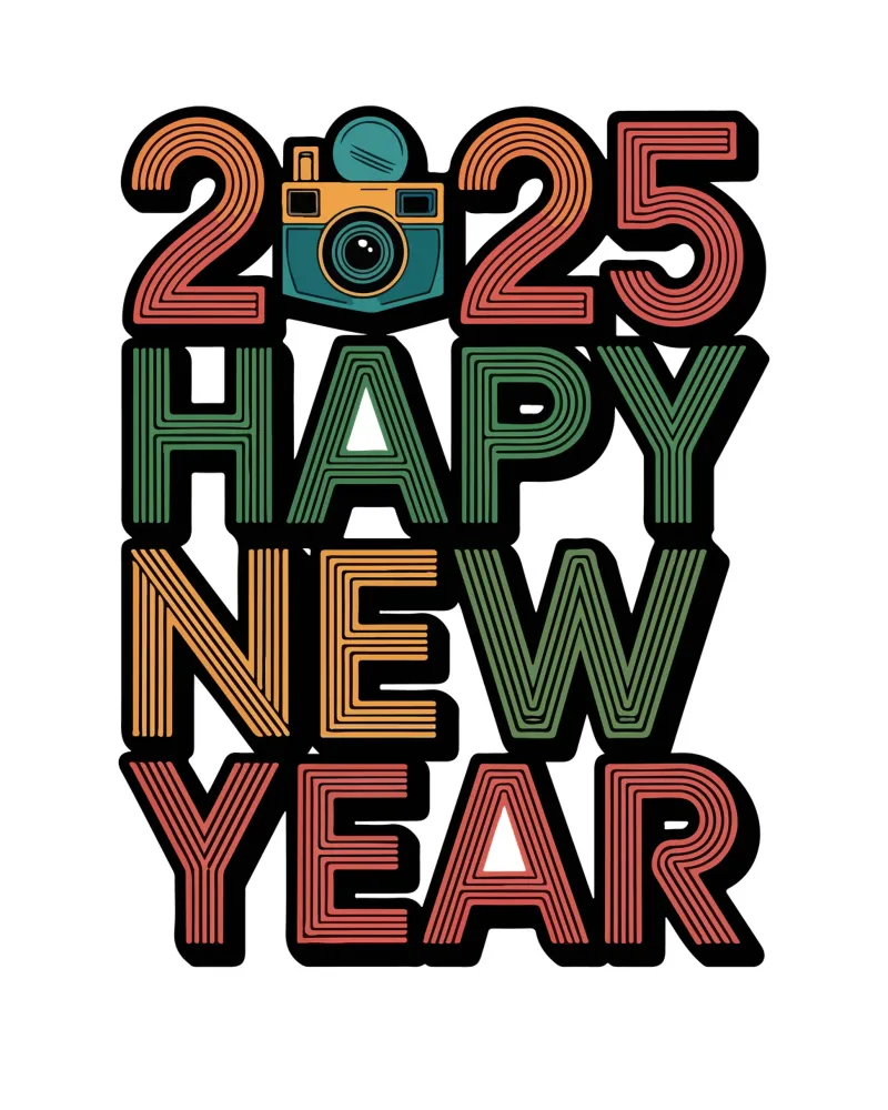 2025 Happy New Year carta hahnemühle da edsonramosart