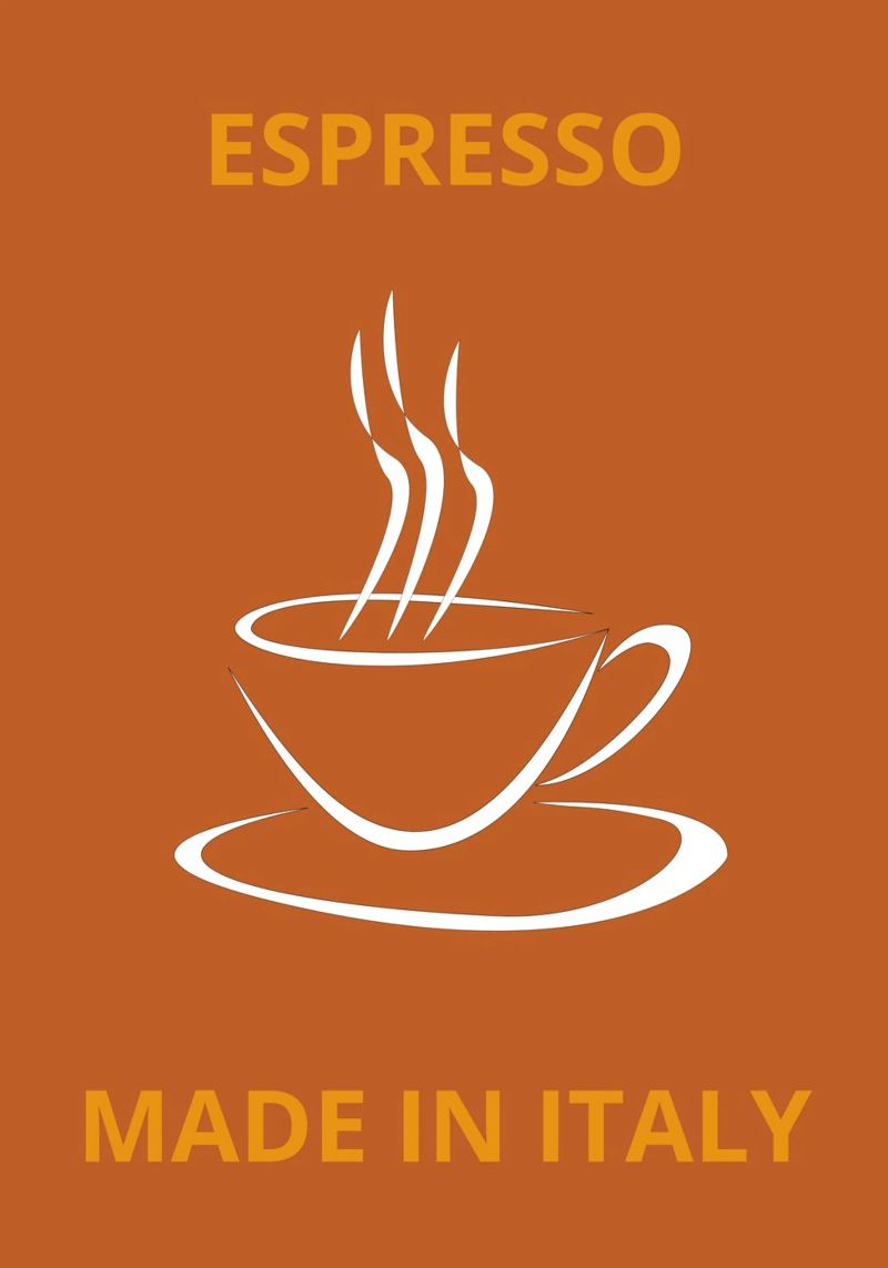 ESPRESSO MADE IN ITALY Poster von LisaArtes