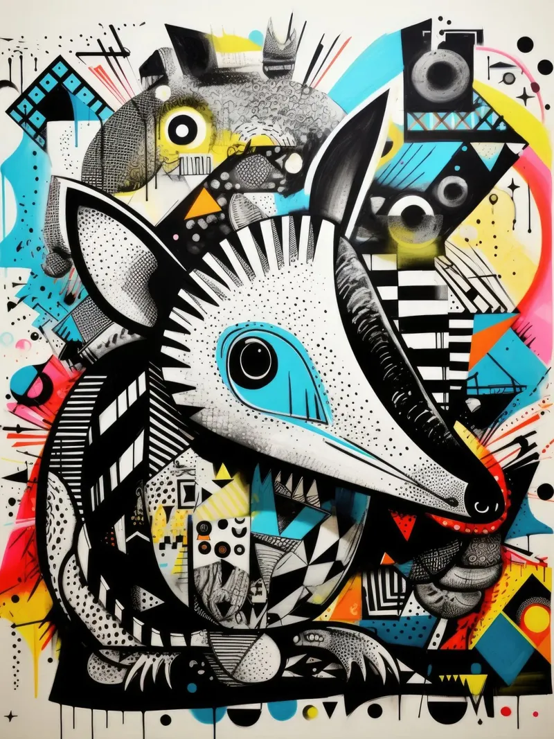 animali graffiti poster da Art Digital Visuel