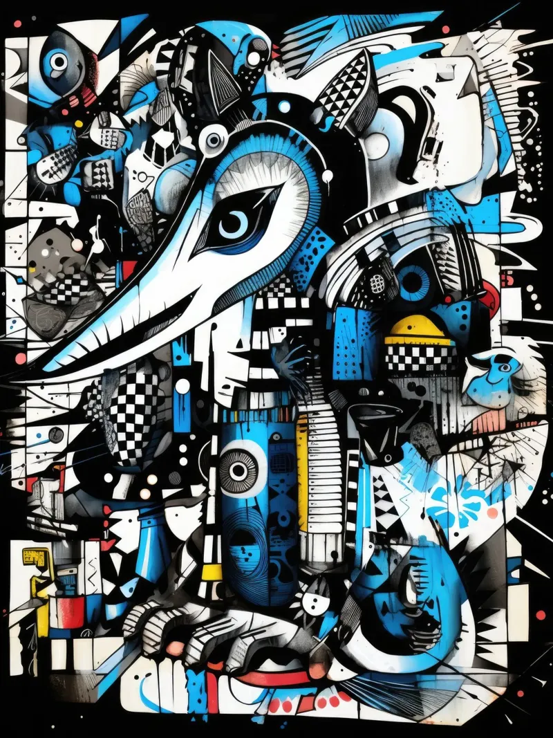 animali graffiti pellicola backlit da Art Digital Visuel
