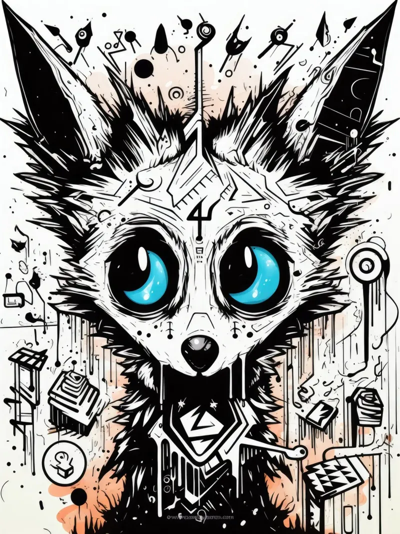 animali graffiti pellicola backlit da Art Digital Visuel