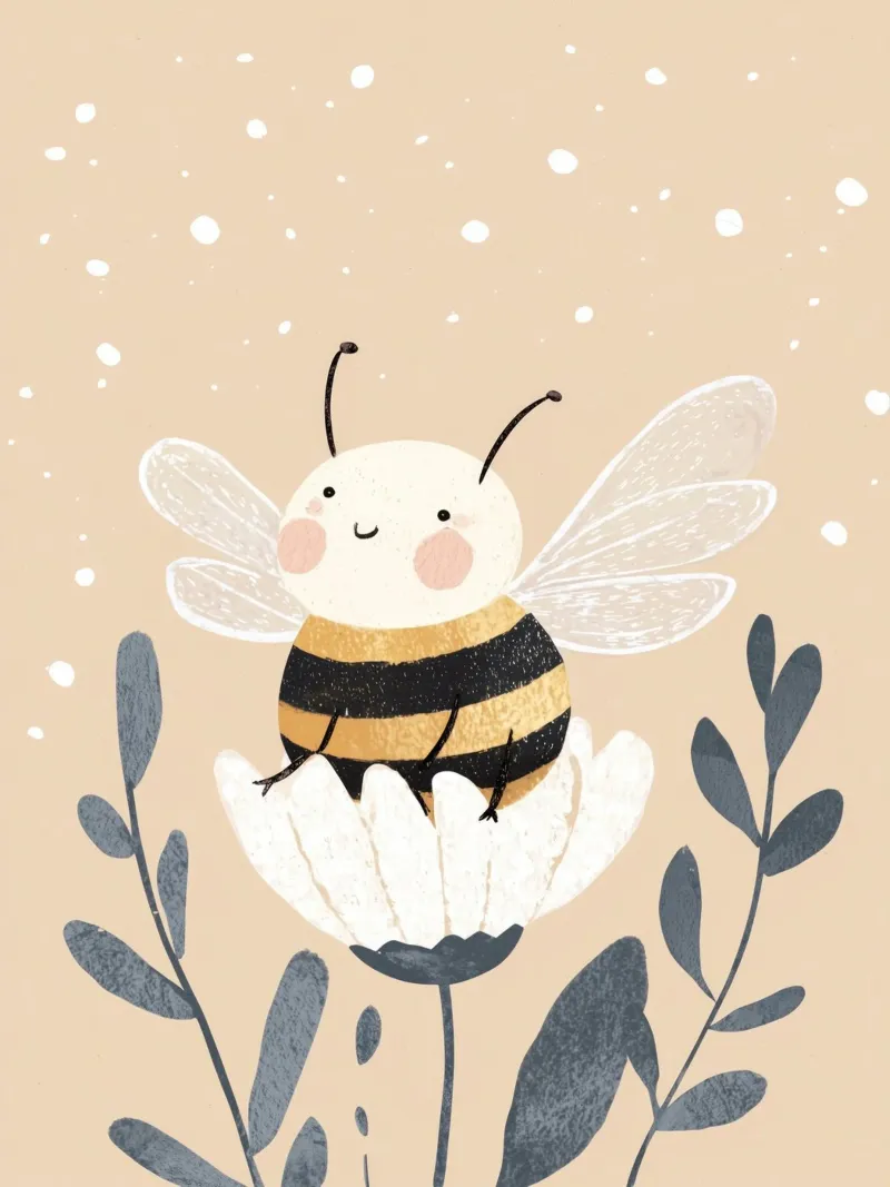 Happy Bee pellicola backlit da treechild