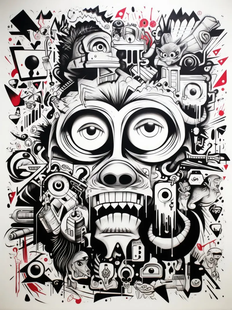 animali graffiti pellicola backlit da Art Digital Visuel