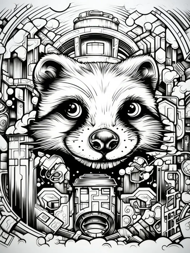 animali graffiti pellicola backlit da Art Digital Visuel