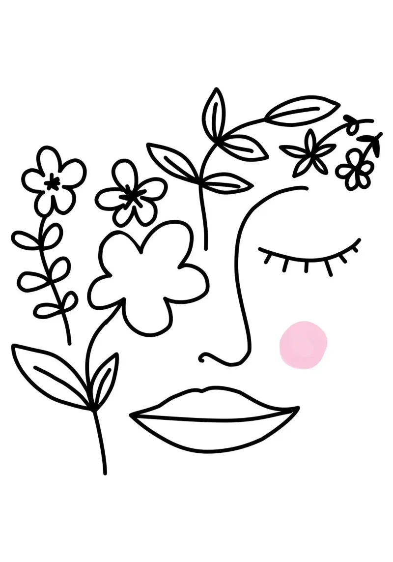 A beautiful mind - Linienzeichnung Line Art pellicola backlit da BAINAI