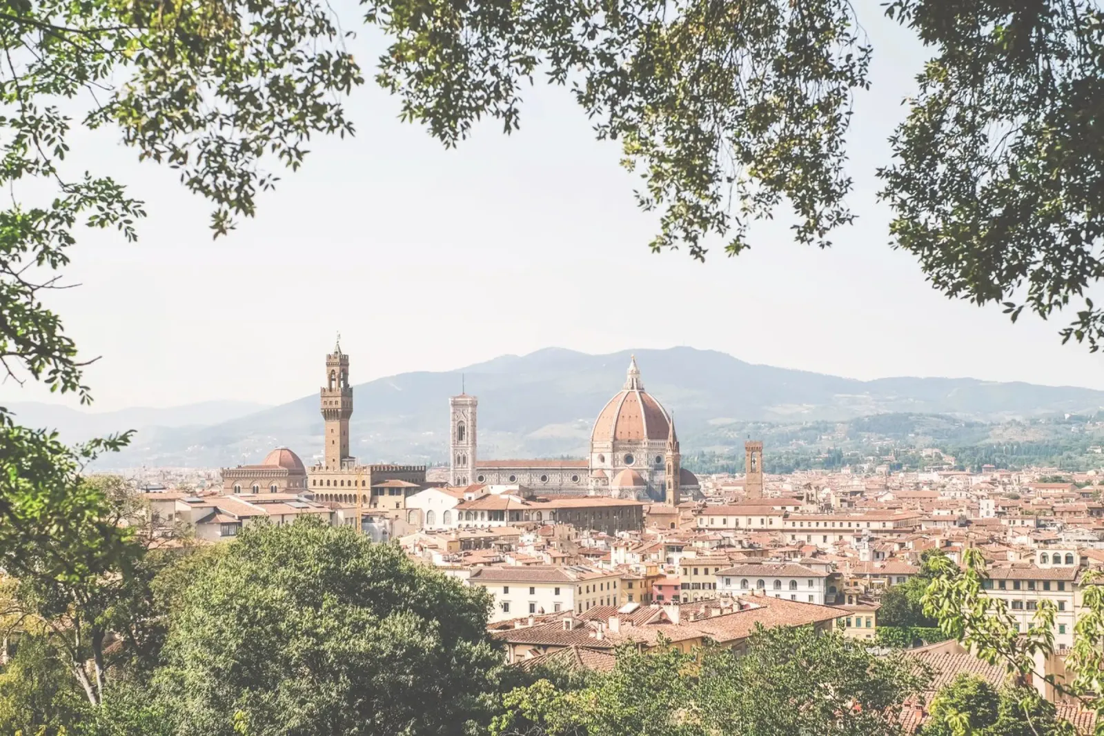 Firenze, Italia I Vue panorama skyline de Florence Bardini pellicola backlit da Julie Travel Photography