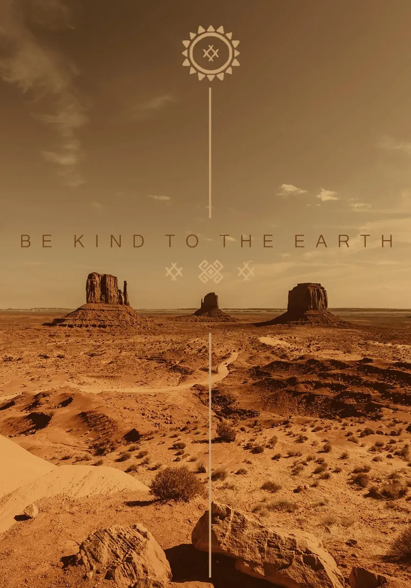 Be Kind To The Earth pellicola backlit da ArtColorCreation