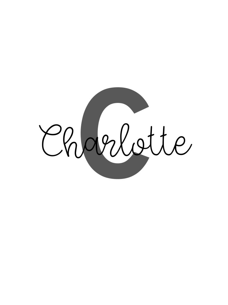 Personalized Monogram Custom Name canvas by Personalized Art