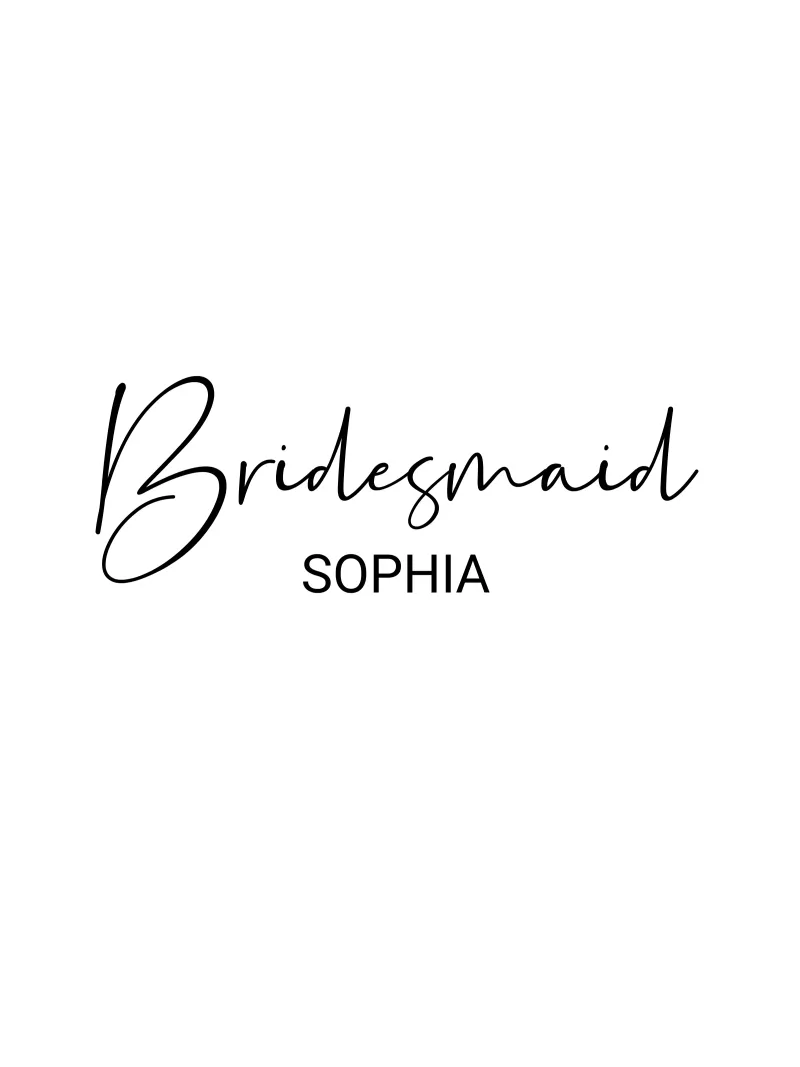 Personalized Bridesmaid Custom Name canvas by Personalized Art