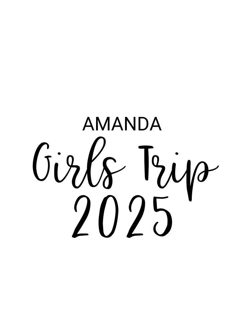 Personalized Girls Trip alu-dibond by Personalized Art