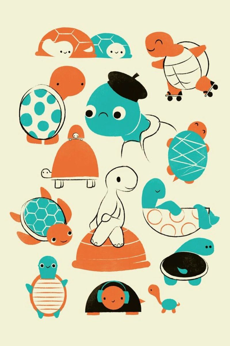 Turtles pellicola backlit da Jay Fleck